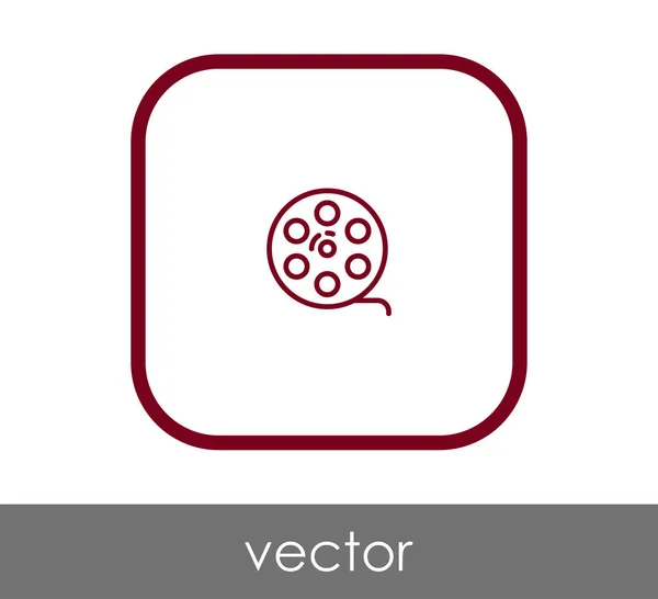 Icono web de película — Vector de stock