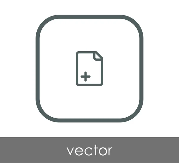 Documento web icono — Vector de stock