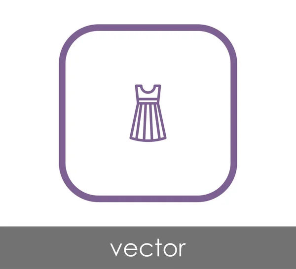 Vektori Kuvitus Suunnittelu Dress Kuvake — vektorikuva