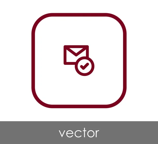 E-Mail-Symbol lesen — Stockvektor