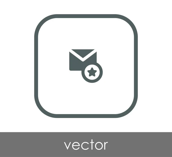 Důležité e-mailové ikony — Stockový vektor