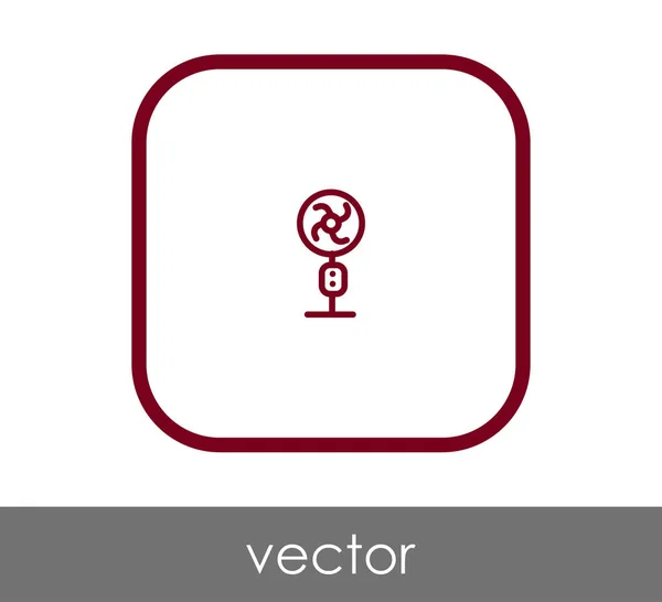 Иконка Вентилятора Символ Векторная Иллюстрация — стоковый вектор