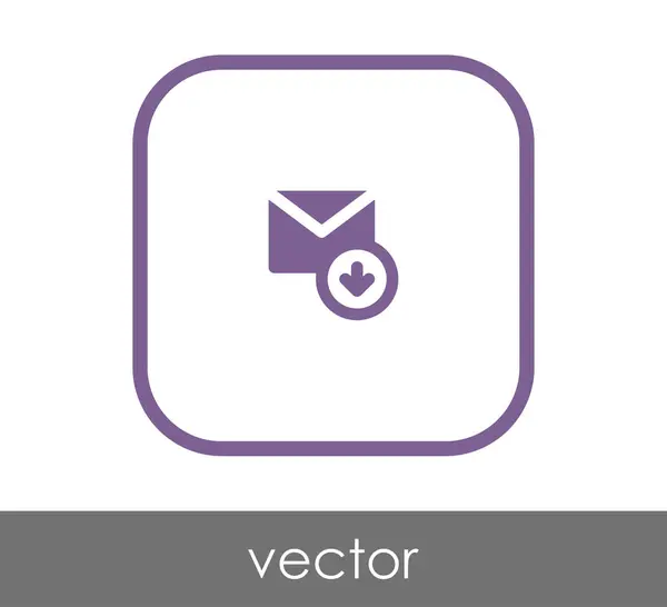 Ícone de email de renda — Vetor de Stock