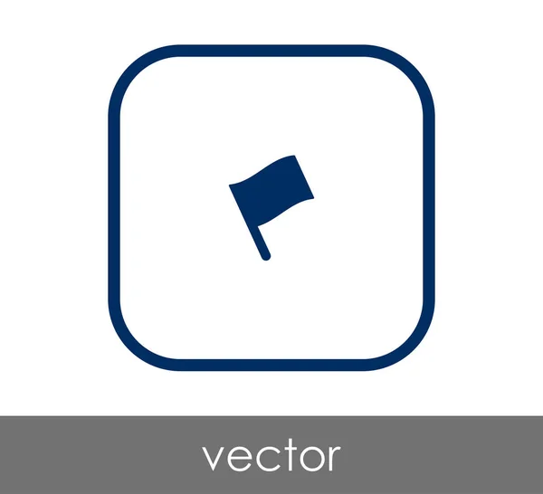 Vlag, pictogram — Stockvector