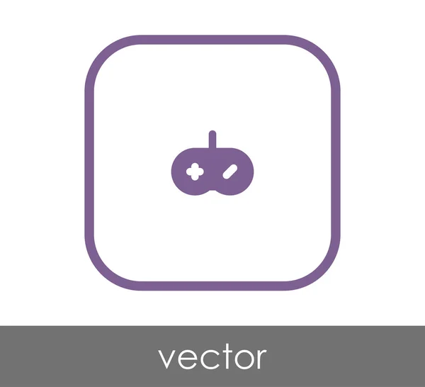 Joystick icono plano — Vector de stock