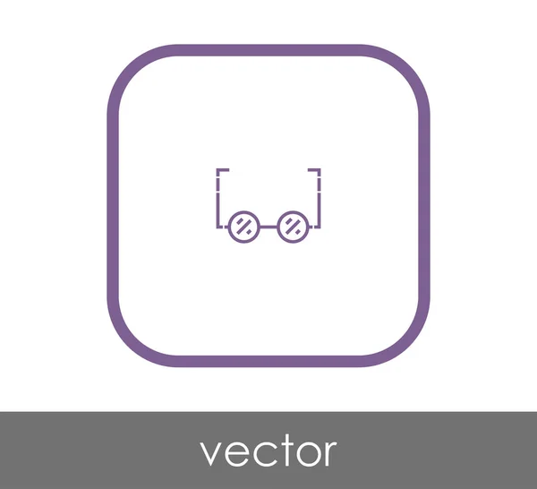 Bril Pictogram Vector Illustratie — Stockvector