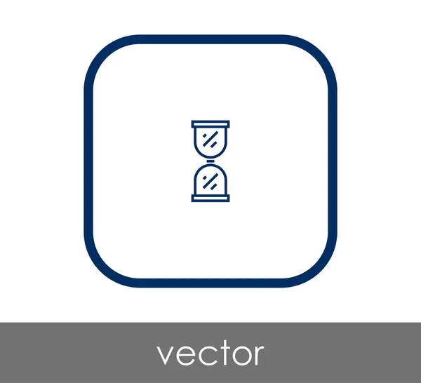 Icône Sablier Carré Illustration Vectorielle — Image vectorielle
