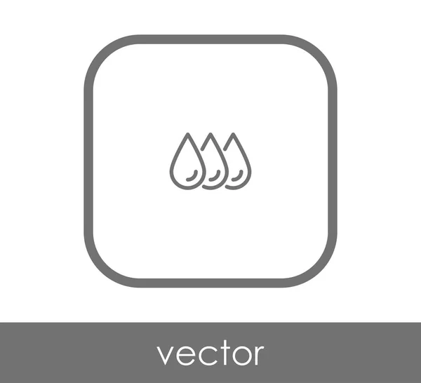 Vector Illustration Design Drop Icon — Stock Vector