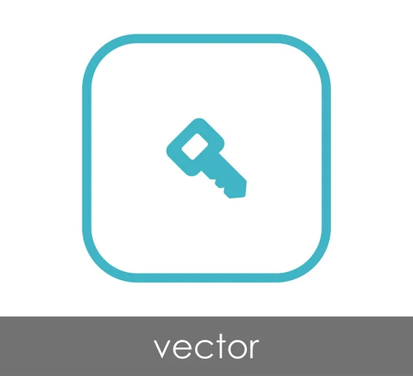 Icono Llave Inicio Vector Ilustración — Vector de stock