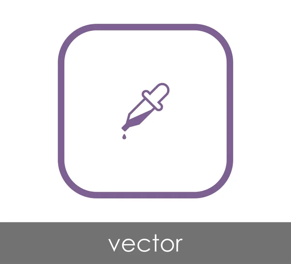 Pipette Symbol Vektor Illustration — Stockvektor