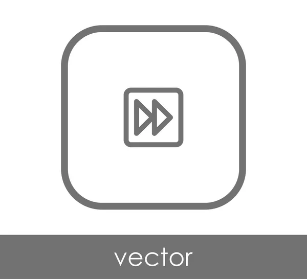 Ícone Avanço Rápido Para Web Design Aplicações — Vetor de Stock