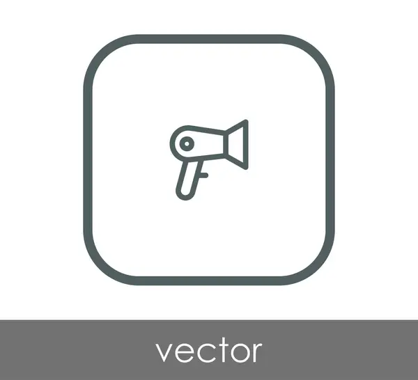 Secador de pelo icono — Vector de stock