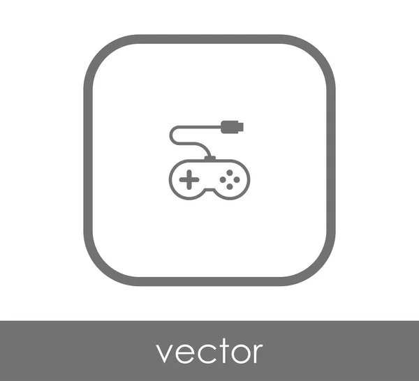 Joystick icono plano — Archivo Imágenes Vectoriales