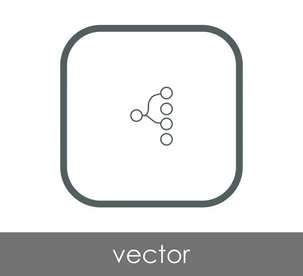 Hierarkin web-ikonen — Stock vektor