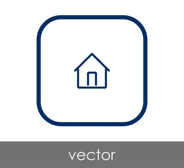 Ícone web Home — Vetor de Stock