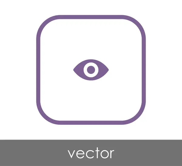 Icône Œil Symbole Illustration Vectorielle — Image vectorielle