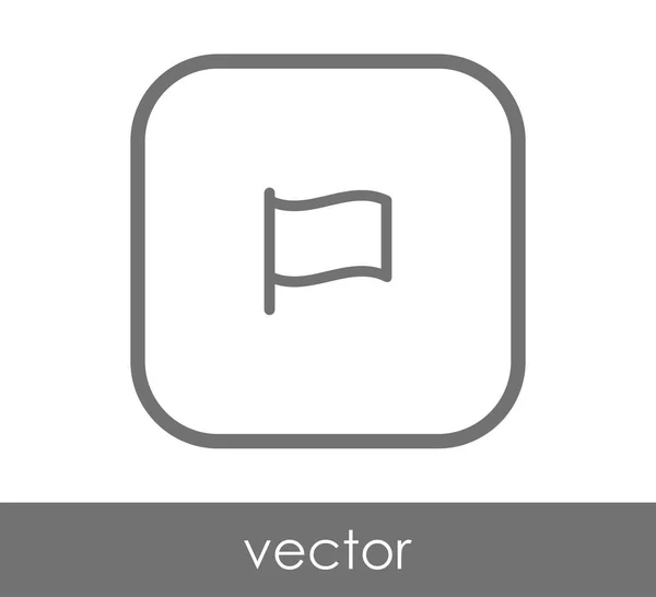 Vlag, pictogram — Stockvector