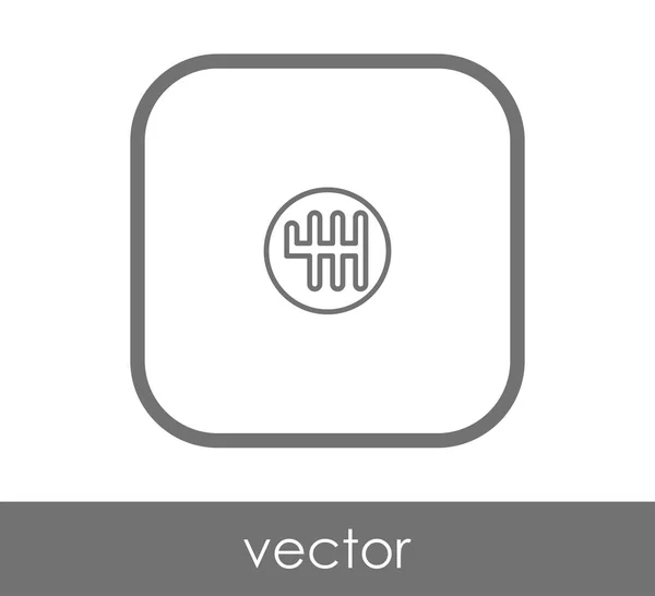 Vector illustration design of gearbox icon — Stock Vector