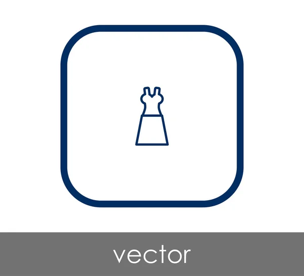 Vector Ilustración Diseño Icono Vestido — Archivo Imágenes Vectoriales