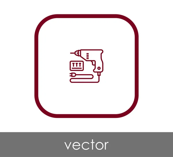 Векторная Иллюстрация Иконки Электробурильщика — стоковый вектор
