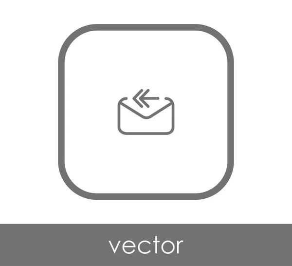 Ikon balasan surel - Stok Vektor