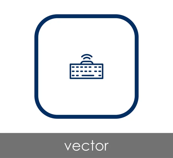 Quadratisches Tastatur Symbol Vektorillustration — Stockvektor