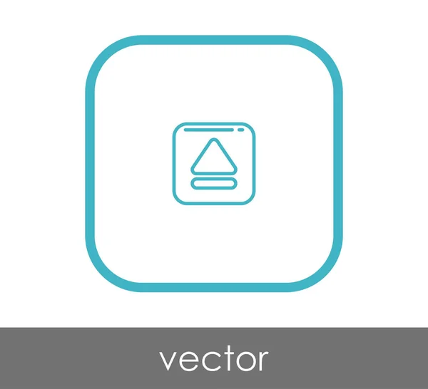 Illustration conception de l'icône d'éjection — Image vectorielle