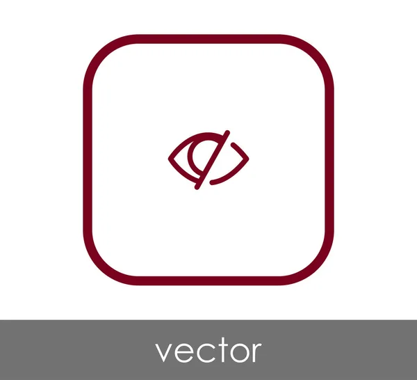 Иконка Глаза Символ Векторная Иллюстрация — стоковый вектор