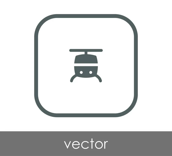 Icono web helicóptero — Archivo Imágenes Vectoriales