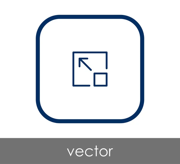 Expandera Ikon Logga Vektorillustration — Stock vektor