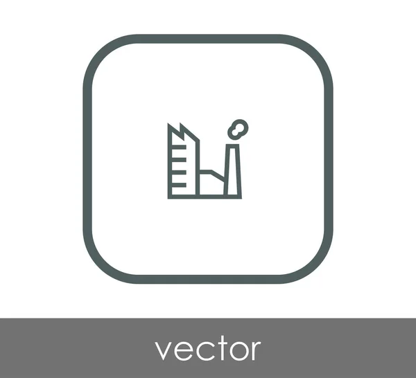 Icono Fábrica Industrial Ilustración Vectores — Vector de stock