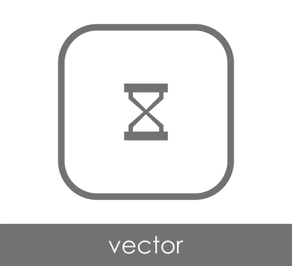 Square Hourglass Icon Vector Illustration — Stock Vector