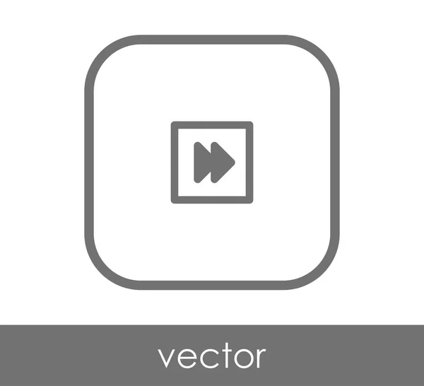 Fast Forward Icon Web Design Applications — Stock Vector