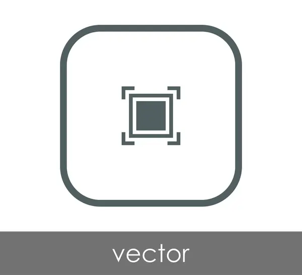 Icono de enfoque de cámara — Vector de stock