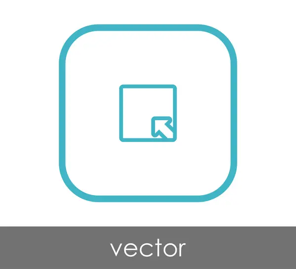 Rozbalte Ikonu Podepsat Vektorové Ilustrace — Stockový vektor