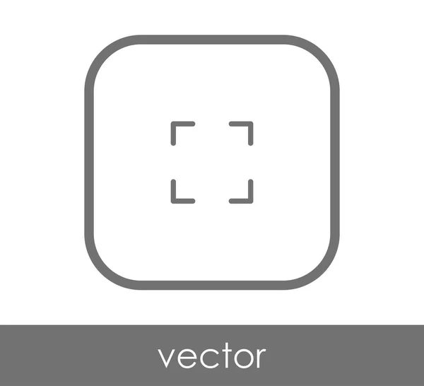 Розгорнути Піктограму Знак Векторну Ілюстрацію — стоковий вектор