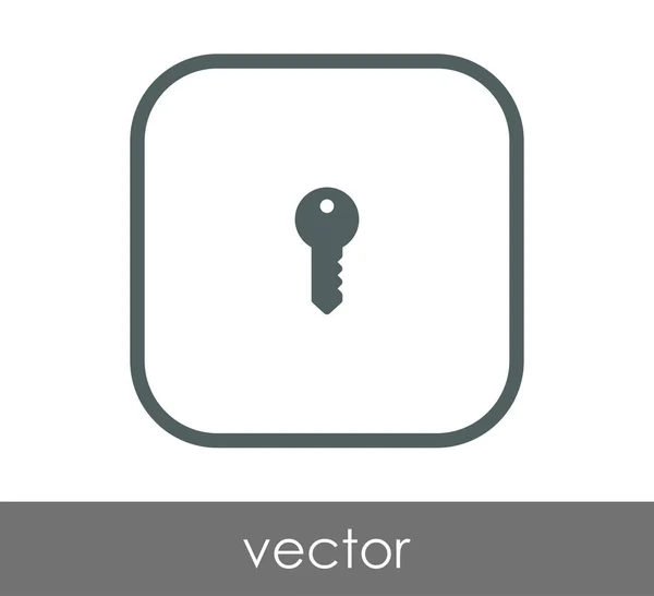 Icono Llave Inicio Vector Ilustración — Vector de stock