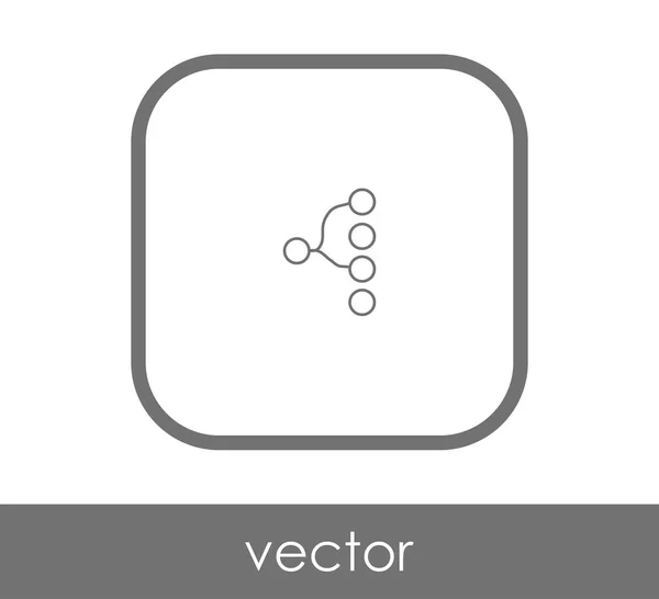 Ikon web hirarki - Stok Vektor