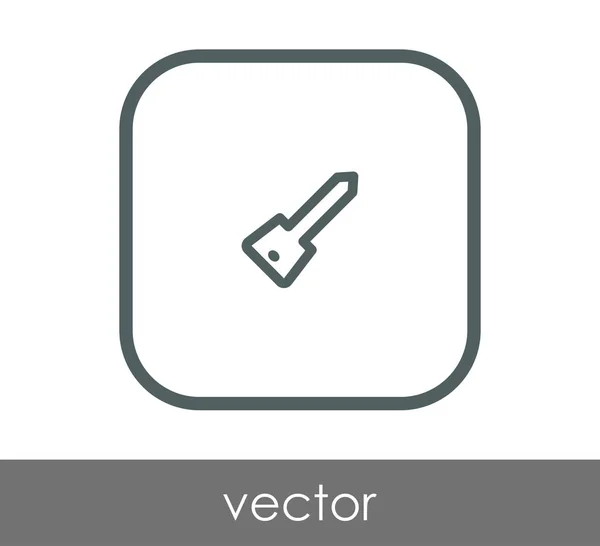 Icono Llave Inicio Vector Ilustración — Vector de stock