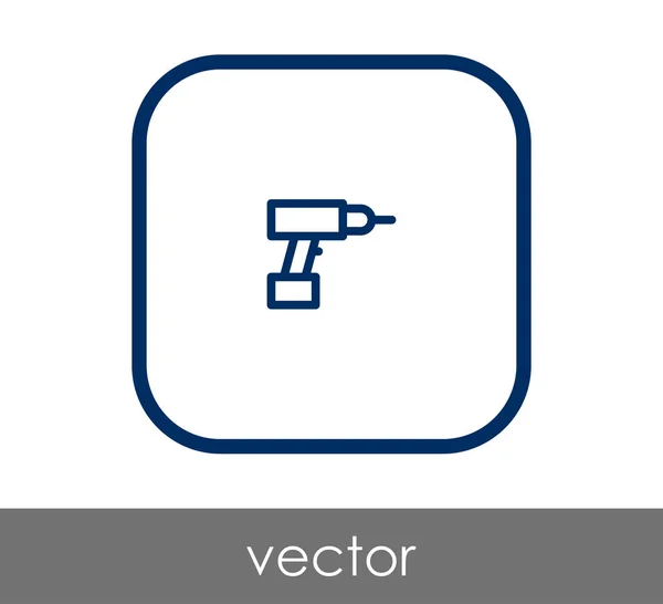 Vektor Illustration Utformningen Elektriska Borraren Ikonen — Stock vektor