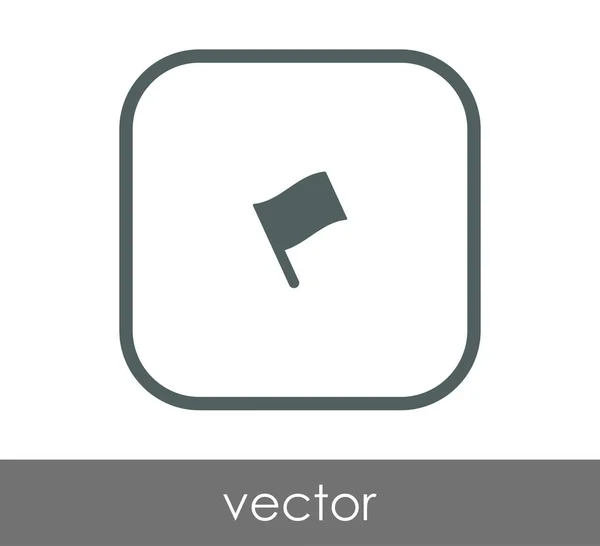 Icône drapeau — Image vectorielle