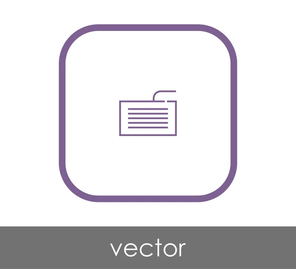 Quadratisches Tastatur Symbol Vektorillustration — Stockvektor