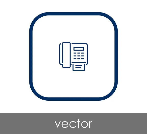 Ícone da máquina de fax — Vetor de Stock