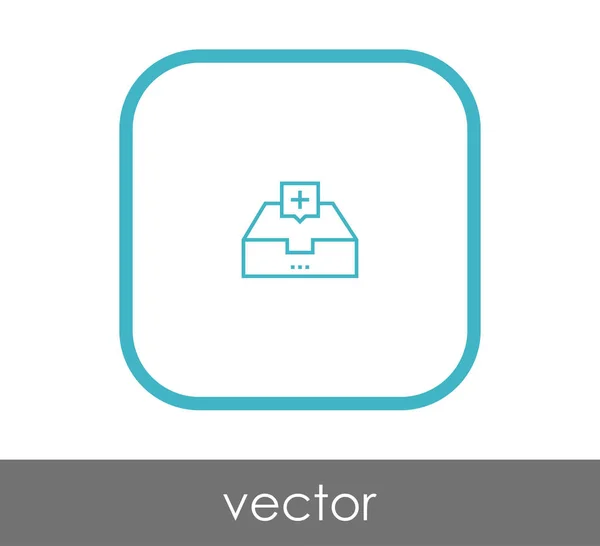 Vektor Illustration Design des Archivsymbols — Stockvektor