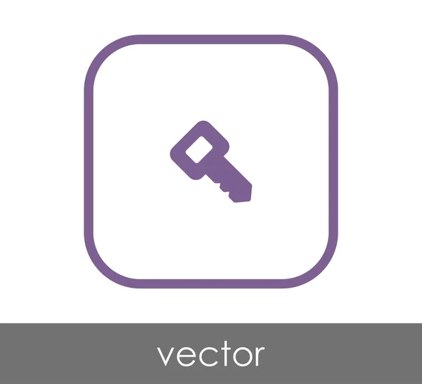 Huis Sleutelpictogram Vectorillustratie — Stockvector