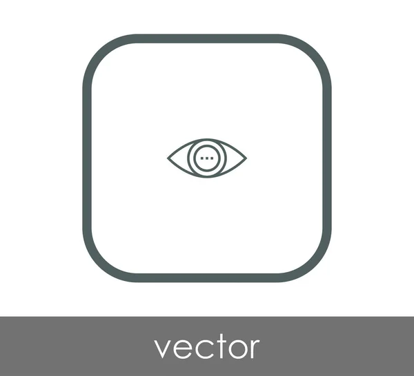 Icono Del Ojo Símbolo Ilustración Vectorial — Vector de stock