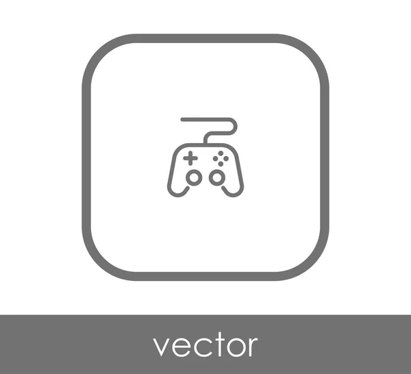 Joystick icono plano — Vector de stock