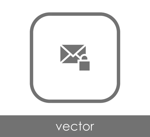 Sicheres E-Mail-Symbol — Stockvektor