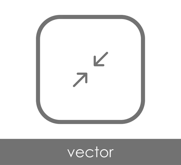 Icono de flecha ajuste — Vector de stock