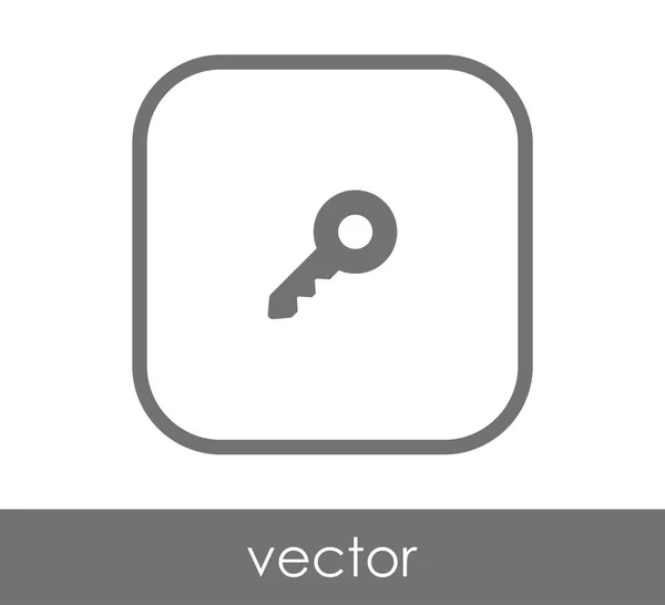 Otthoni Kulcs Ikon Vektoros Illusztráció — Stock Vector